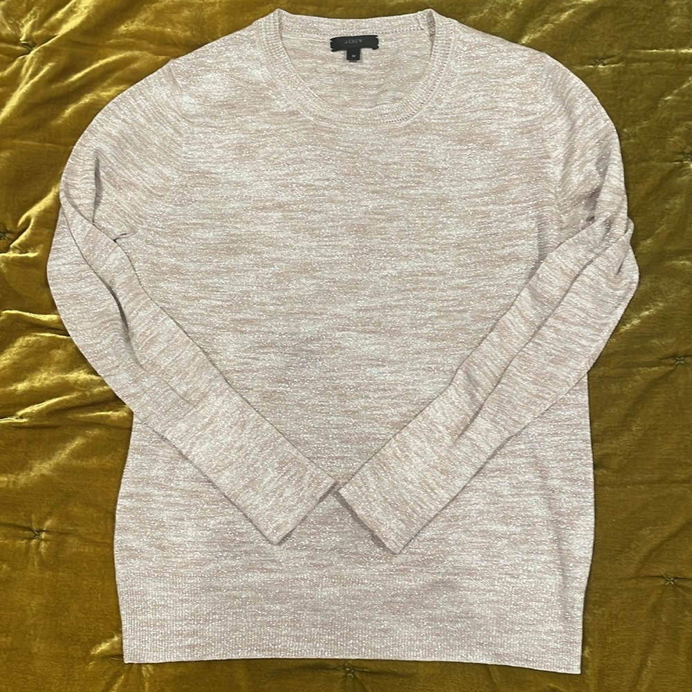Lightweight Metallic Thread Sweater - image 3